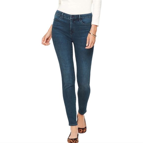Talbots High Waist Ankle Skinny Jeans Dark Wash Denim Stretch Women's Plus 20 - Picture 1 of 11